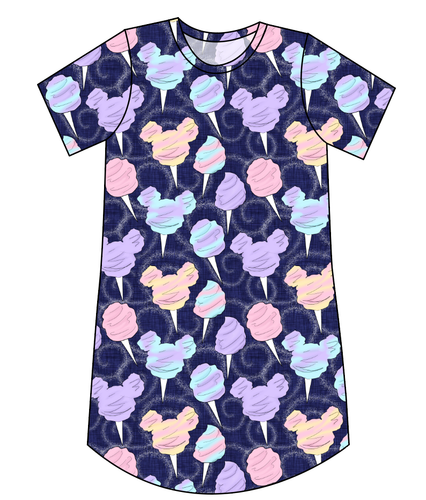 Candy Floss Ladies' T-Shirt Dress