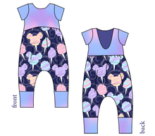 Load image into Gallery viewer, Candy Floss Low Back Romper and Bubble Romper