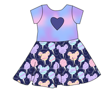 Load image into Gallery viewer, Candy Floss Molly Heart Back Twirly Dress