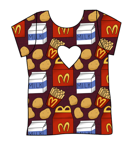 Happy Snacks Cambria Heart Back Tee