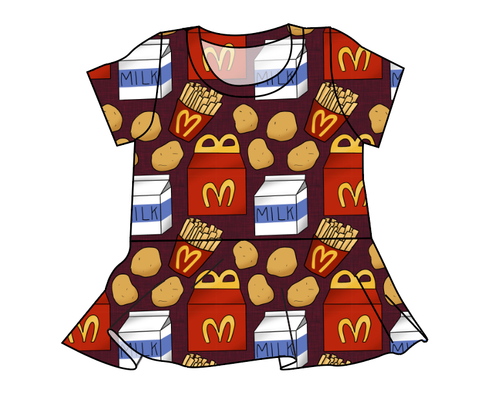 Happy Snacks Peplum Top