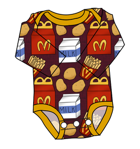 Happy Snacks Lap Neck Bodysuit