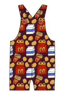 Happy Snacks Overalls and Shortalls