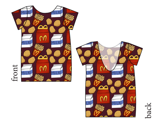 Happy Snacks Low Back Ballerina Tee