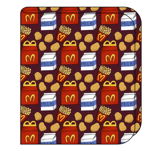 Happy Snacks Swaddle Blanket