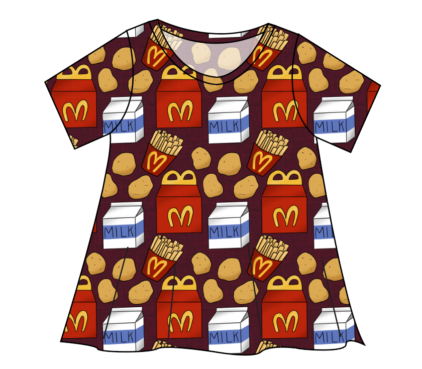 Happy Snacks Ladies' Swing Tee