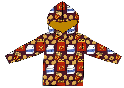 Happy Snacks Ladies Oversized Hoodie