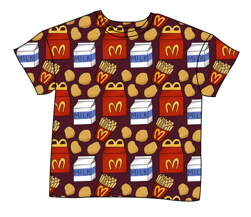 Happy Snacks Ladies' Oversized Tee