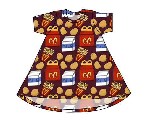 Happy Snacks Basic T-Shirt Dress