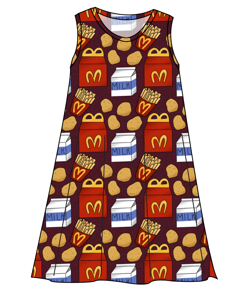 Happy Snacks Ladies' Swing Dress