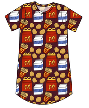 Load image into Gallery viewer, Happy Snacks Ladies&#39; T-Shirt Dress