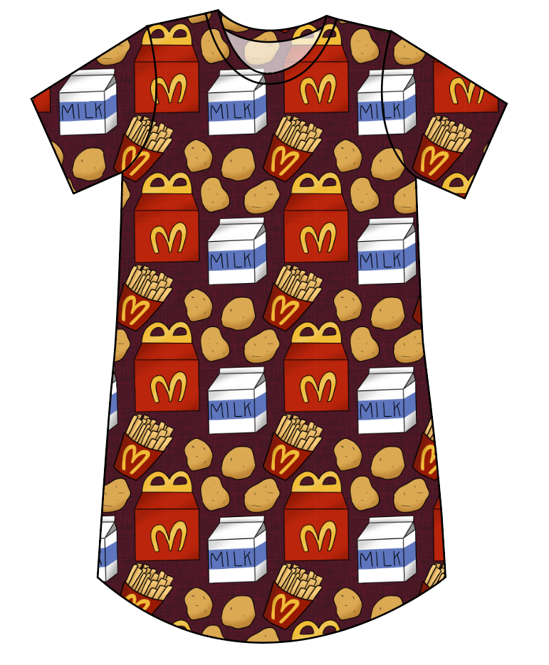 Happy Snacks Ladies' T-Shirt Dress