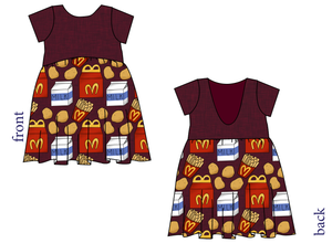 Happy Snacks Low Back Dress