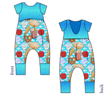 Load image into Gallery viewer, Fair Foods Low Back Romper and Bubble Romper