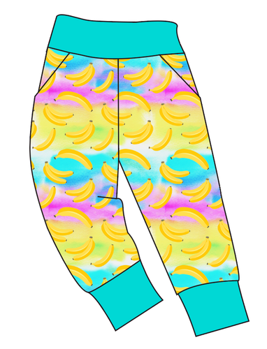 Neon Bananas Basic Joggers And Jogger Shorts