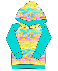 Neon Bananas Ladies Hoodie