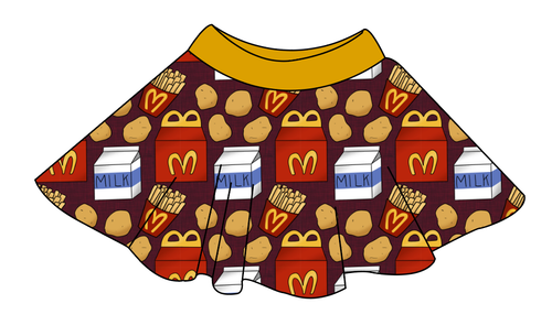 Happy Snacks Circle Skirt