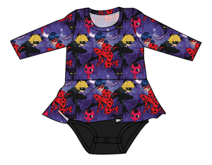 Ladybug and Cat Noir Peplum Top
