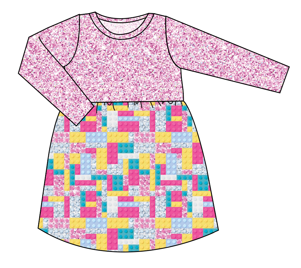 Cupcake Blocks Play Dress