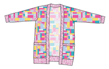 Load image into Gallery viewer, Cupcake Blocks Ladies&#39; Grandpa Cardigan