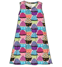 Load image into Gallery viewer, Celebration Cupcakes Ladies&#39; Swing Dress