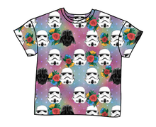 Load image into Gallery viewer, Floral Space Troopers Oversized Tee
