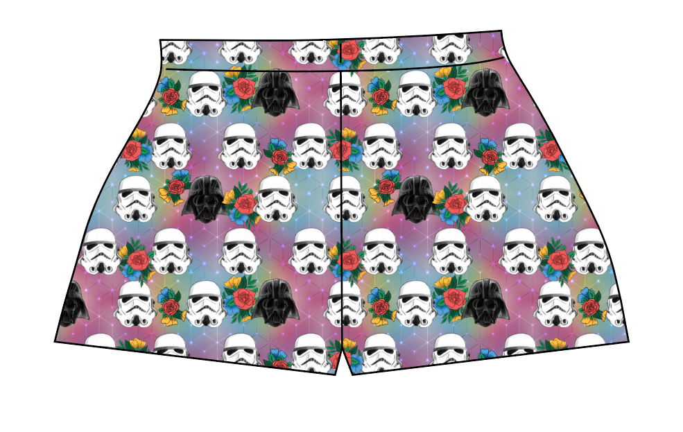 Floral Space Troopers Ladies' Lounge Shorts