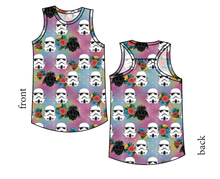 Load image into Gallery viewer, Floral Space Troopers Summer Tank