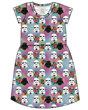 Load image into Gallery viewer, Floral Space Troopers Ladies&#39; Play Dress
