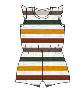 Fall Stripes Ivy Summer Romper