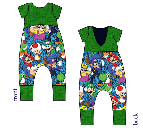 Bros and Foes Low Back Romper and Bubble Romper