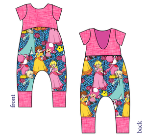 Royal Toadstools Low Back Romper and Bubble Romper