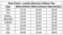 Load image into Gallery viewer, Mickey Check Ladies&#39; Slouchy V-Neck Tee