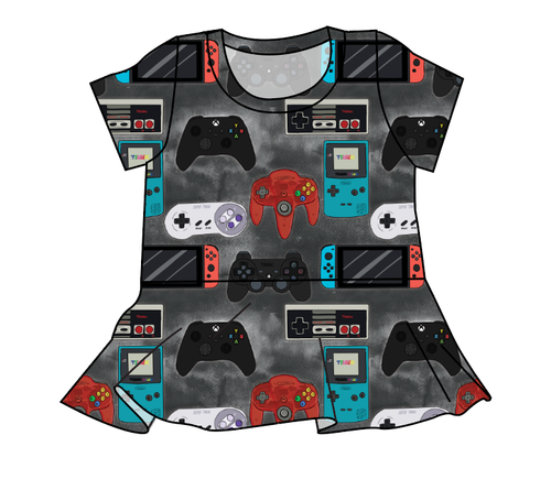 Game Controllers Peplum Top