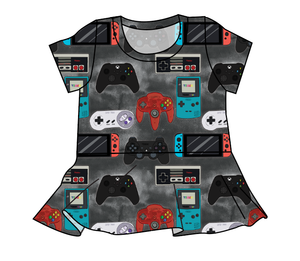 Game Controllers Peplum Top