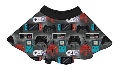 Game Controllers Circle Skirt