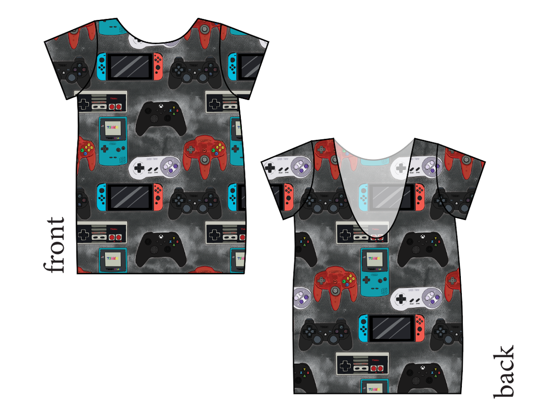 Game Controllers Low Back Ballerina Tee