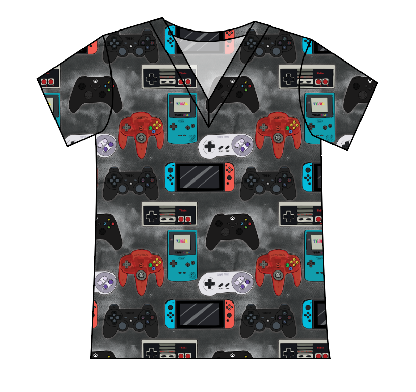 Game Controllers Ladies' Slouchy V-Neck Tee
