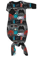 Load image into Gallery viewer, Game Controllers Newborn Knotted Gown