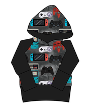 Load image into Gallery viewer, Game Controllers Grow With Me Hoodie (or Crewneck)