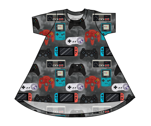 Game Controllers Basic T-Shirt Dress