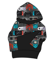 Load image into Gallery viewer, Game Controllers Grow With Me Hoodie (or Crewneck)