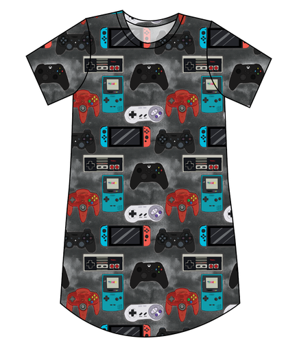 Game Controllers Ladies' T-Shirt Dress