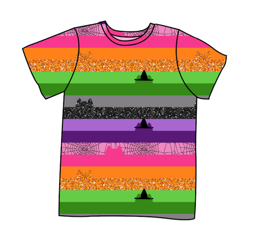 Spooky Meow Stripes Basic Tee and Tank