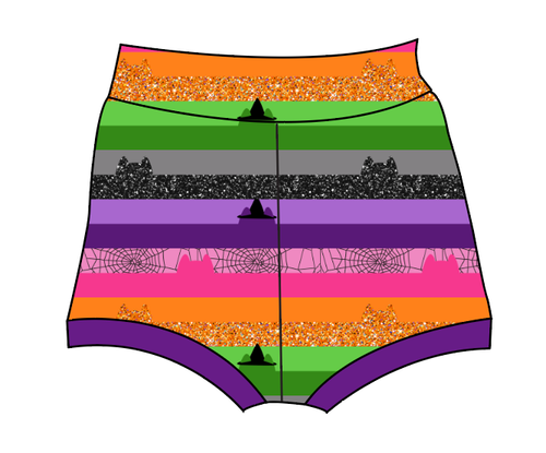 Spooky Meow Stripes Bummies