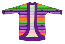 Load image into Gallery viewer, Spooky Meow Stripes Kids Cocoon Cardigan