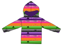 Load image into Gallery viewer, Spooky Meow Stripes Ladies Oversized Hoodie