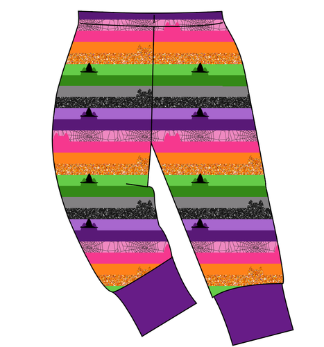 Spooky Meow Stripes Mens' Lounge Pants