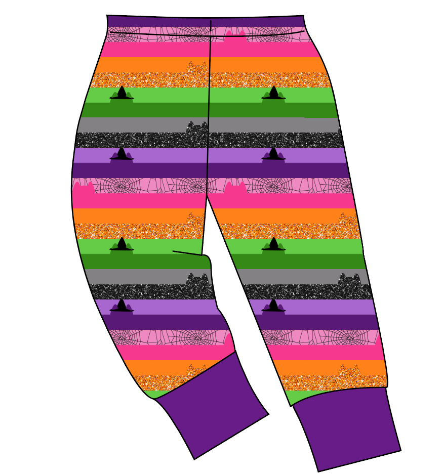 Spooky Meow Stripes Mens' Lounge Pants