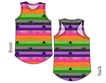 Load image into Gallery viewer, Spooky Meow Stripes Ladies&#39; Summer Tank